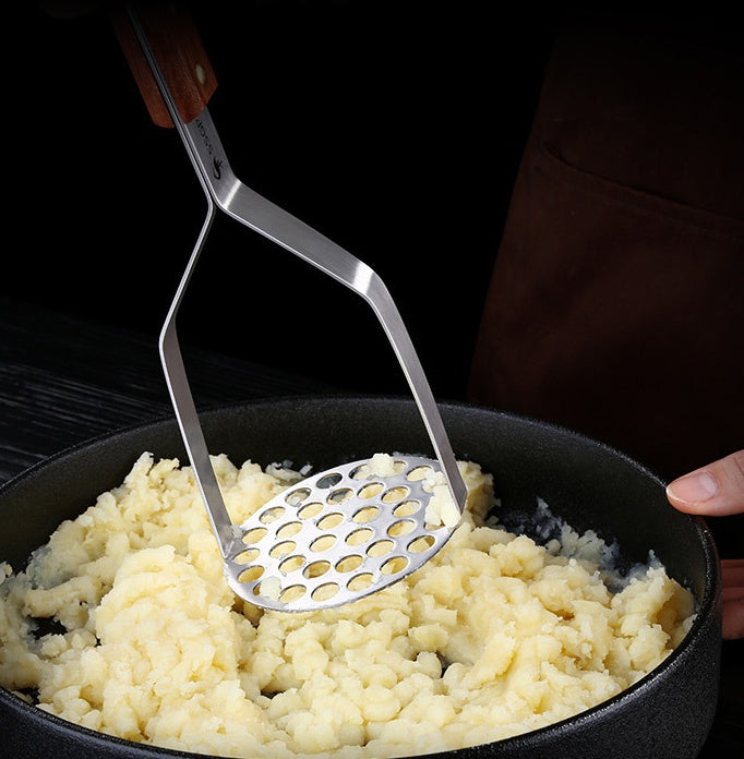 Potatoes Masher Stainless Steel Manual Non Stick Handle Kitchen Tool Potato Press For Baby Food Smasher Fruit Pumpkin