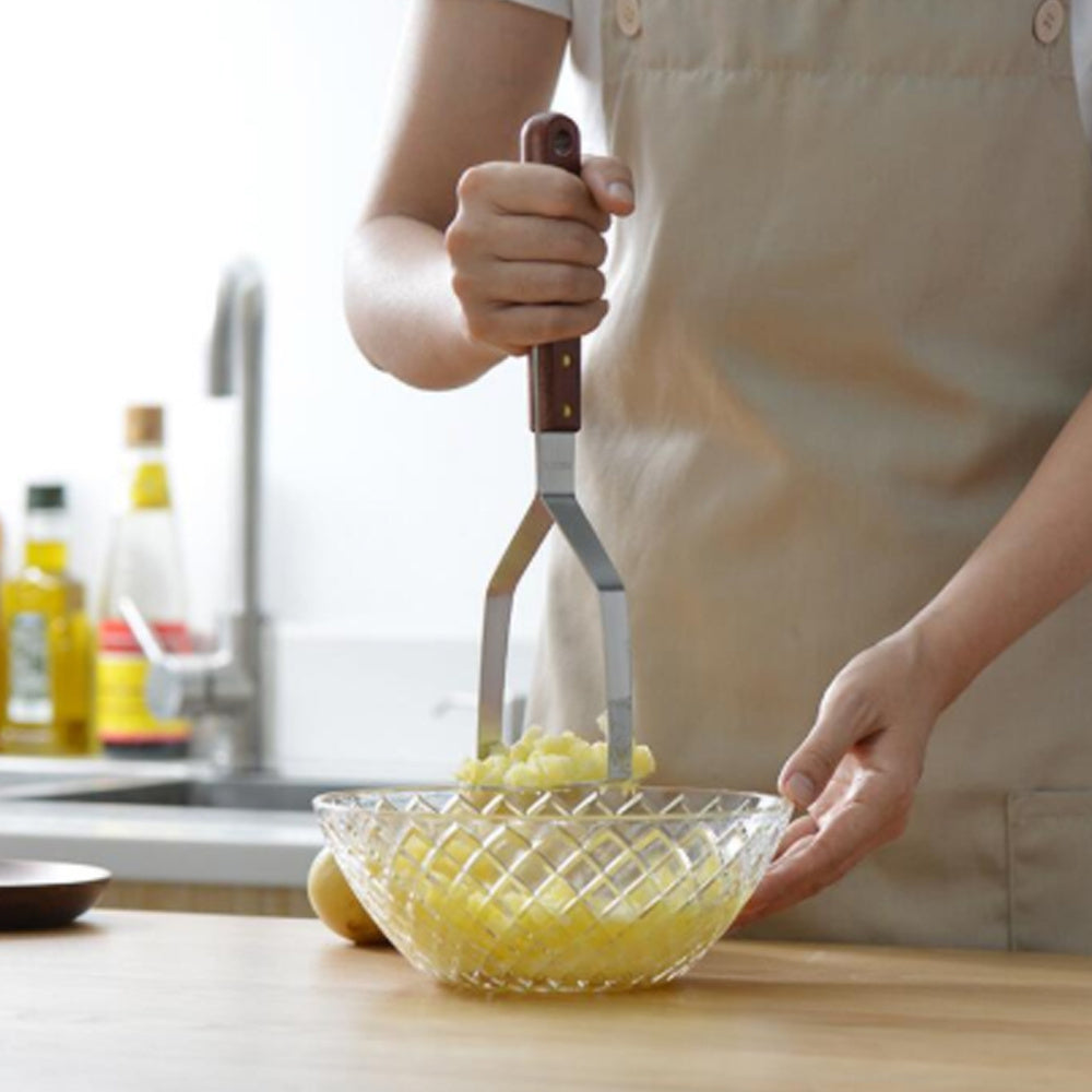 Potatoes Masher Stainless Steel Manual Non Stick Handle Kitchen Tool Potato Press For Baby Food Smasher Fruit Pumpkin