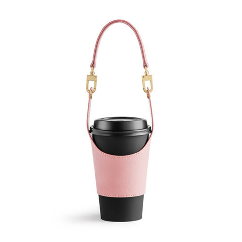 Leather Portable Cup Cover Tea Cup Heat Insulation Hot Bag