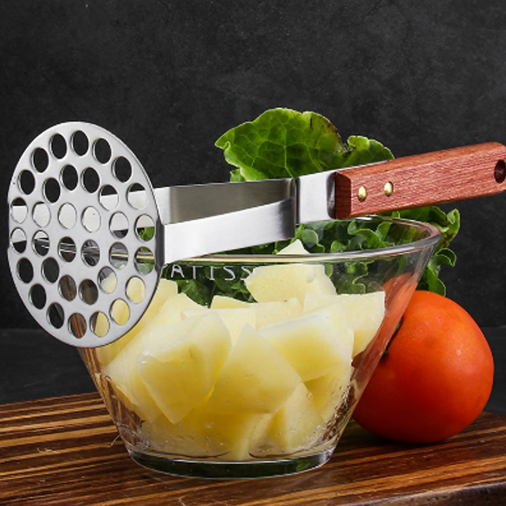 Potatoes Masher Stainless Steel Manual  Non Stick Handle Kitchen Tool Potato Press For Baby Food Smasher Fruit Pumpkin