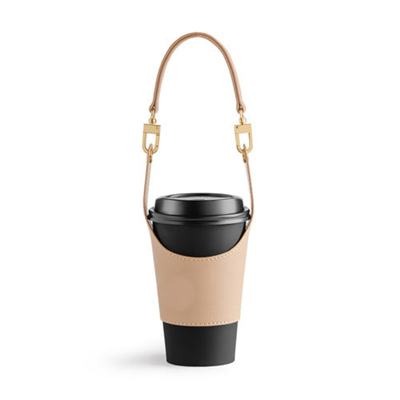 Leather Portable Cup Cover Tea Cup Heat Insulation Hot Bag